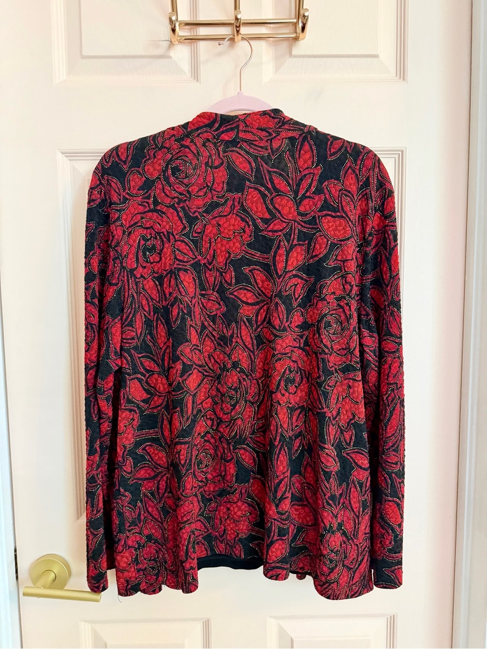 Red JM Collection jacket top - Picture 5 of 5